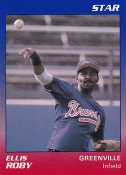 1989 Star Greenville Braves #20 Ellis Roby Front