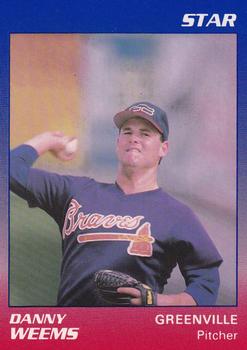 1989 Star Greenville Braves #24 Danny Weems Front