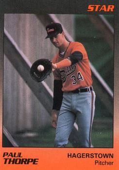 1989 Star Hagerstown Suns #21 Paul Thorpe Front