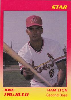 1989 Star Hamilton Redbirds #24 Jose Trujillo Front