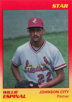 1989 Star Johnson City Cardinals #11 Willie Espinal Front