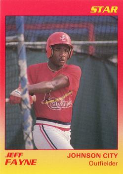 1989 Star Johnson City Cardinals #13 Jeff Fayne Front