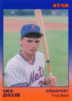 1989 Star Kingsport Mets #6 Nick Davis Front