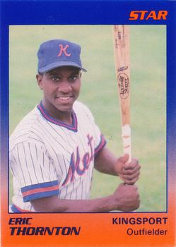 1989 Star Kingsport Mets #23 Eric Thornton Front