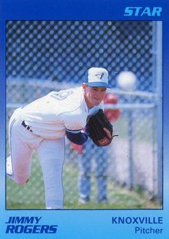 1989 Star Knoxville Blue Jays #18 Jimmy Rogers Front