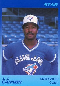 1989 Star Knoxville Blue Jays #24 J.J. Cannon Front