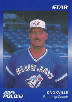1989 Star Knoxville Blue Jays #25 John Poloni Front