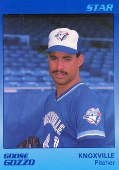 1989 Star Knoxville Blue Jays #6 Goose Gozzo Front