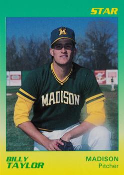 1989 Star Madison Muskies #20 Billy Taylor Front