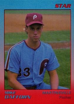1989 Star Martinsville Phillies #10 Mike Dafforn Front