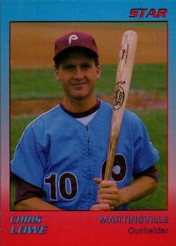 1989 Star Martinsville Phillies #19 Chris Lowe Front