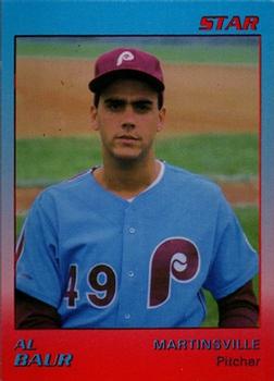 1989 Star Martinsville Phillies #1 Al Baur Front