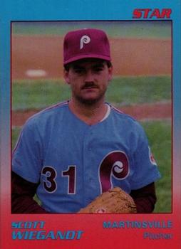 1989 Star Martinsville Phillies #34 Scott Wiegandt Front