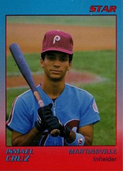 1989 Star Martinsville Phillies #8 Ismael Cruz Front
