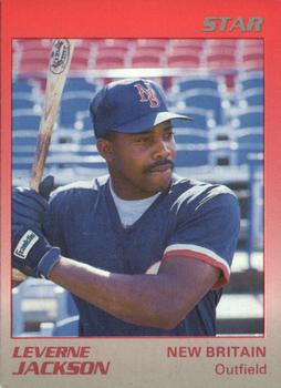 1989 Star New Britain Red Sox #2 Leverne Jackson Front