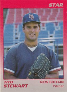 1989 Star New Britain Red Sox #5 Tito Stewart Front
