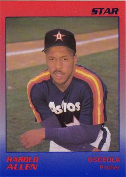 1989 Star Osceola Astros #1 Harold Allen Front