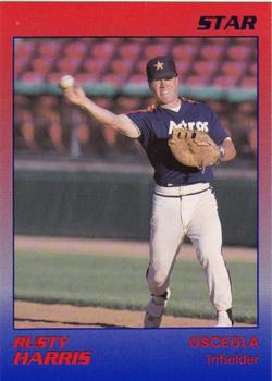 1989 Star Osceola Astros #7 Rusty Harris Front