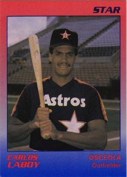 1989 Star Osceola Astros #10 Carlos Laboy Front
