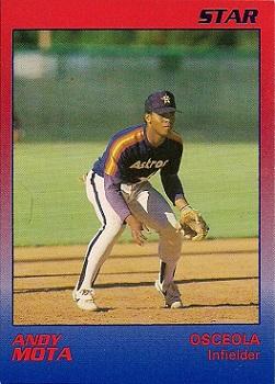 1989 Star Osceola Astros #12 Andy Mota Front