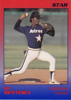 1989 Star Osceola Astros #19 Ed Renteria Front