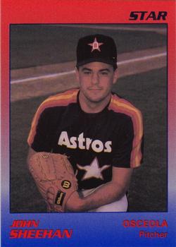 1989 Star Osceola Astros #21 John Sheehan Front
