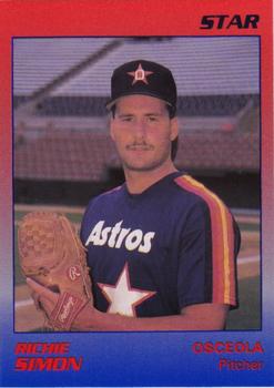 1989 Star Osceola Astros #23 Richie Simon Front
