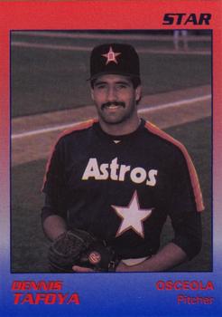 1989 Star Osceola Astros #24 Dennis Tafoya Front