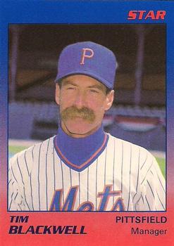 1989 Star Pittsfield Mets #24 Tim Blackwell Front