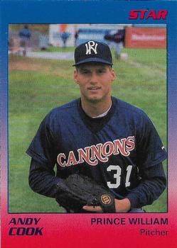 1989 Star Prince William Cannons #3 Andy Cook Front