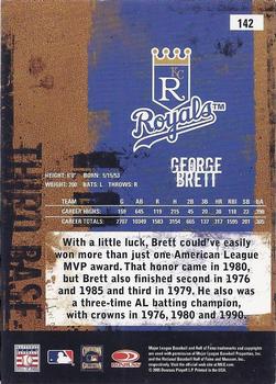 2005 Donruss Leather & Lumber #142 George Brett Back