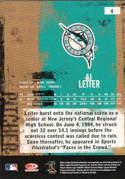 2005 Donruss Leather & Lumber #4 Al Leiter Back