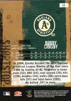 2005 Donruss Leather & Lumber #17 Bobby Crosby Back