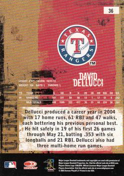 2005 Donruss Leather & Lumber #36 David Dellucci Back