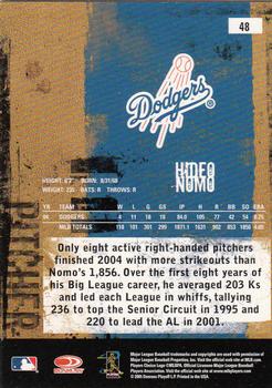 2005 Donruss Leather & Lumber #48 Hideo Nomo Back