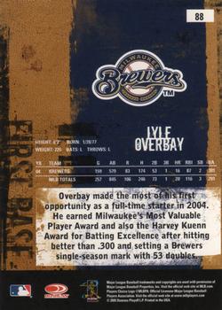 2005 Donruss Leather & Lumber #88 Lyle Overbay Back