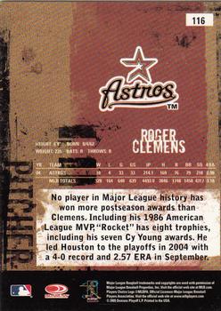 2005 Donruss Leather & Lumber #116 Roger Clemens Back