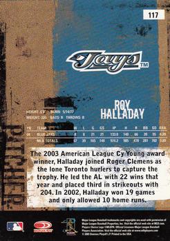 2005 Donruss Leather & Lumber #117 Roy Halladay Back