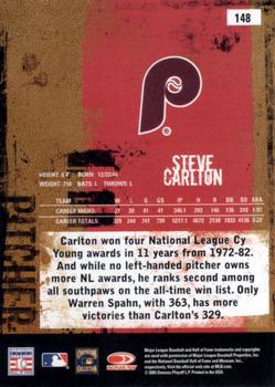 2005 Donruss Leather & Lumber #148 Steve Carlton Back