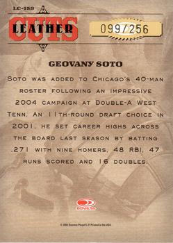 2005 Donruss Leather & Lumber #LC-159 Geovany Soto Back
