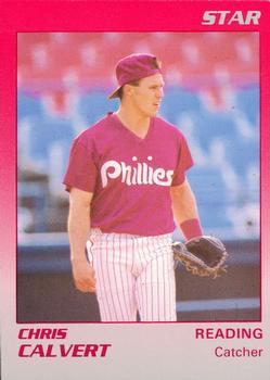 1989 Star Reading Phillies #5 Chris Calvert Front