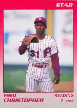 1989 Star Reading Phillies #7 Fred Christopher Front
