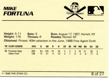 1989 Star Salem Buccaneers #8 Mike Fortuna Back