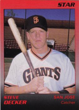 1989 Star San Jose Giants #6 Steve Decker Front