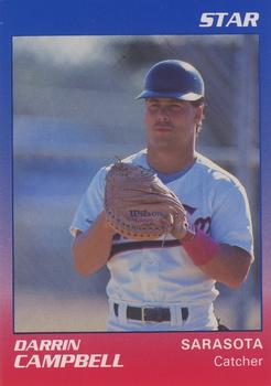 1989 Star Sarasota White Sox #3 Darrin Campbell Front