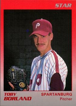 1989 Star Spartanburg Phillies #2 Toby Borland Front