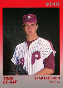 1989 Star Spartanburg Phillies #7 Todd Elam Front
