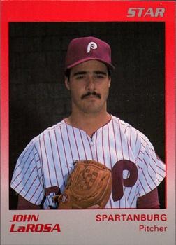 1989 Star Spartanburg Phillies #12 John LaRosa Front