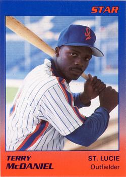 1989 Star St. Lucie Mets #16 Terry McDaniel Front