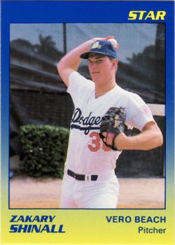 1989 Star Vero Beach Dodgers #25 Zakary Shinall Front